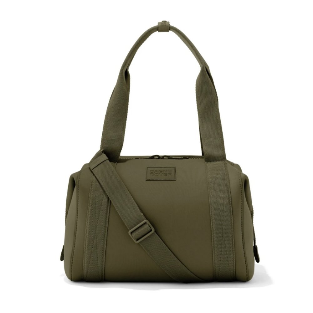Medium Dagne Dover Landon Duffle in Dark Moss